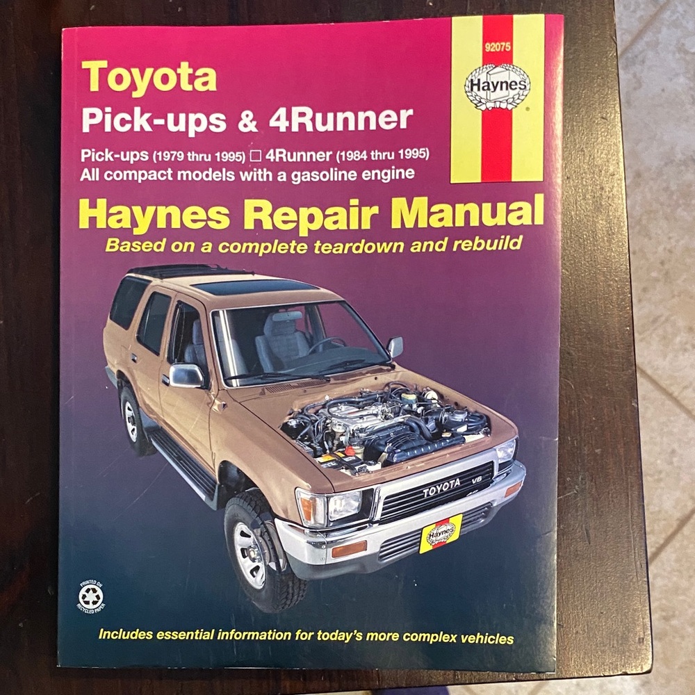 Toyota Pick-ups & 4Runner Haynes Repair Manual
